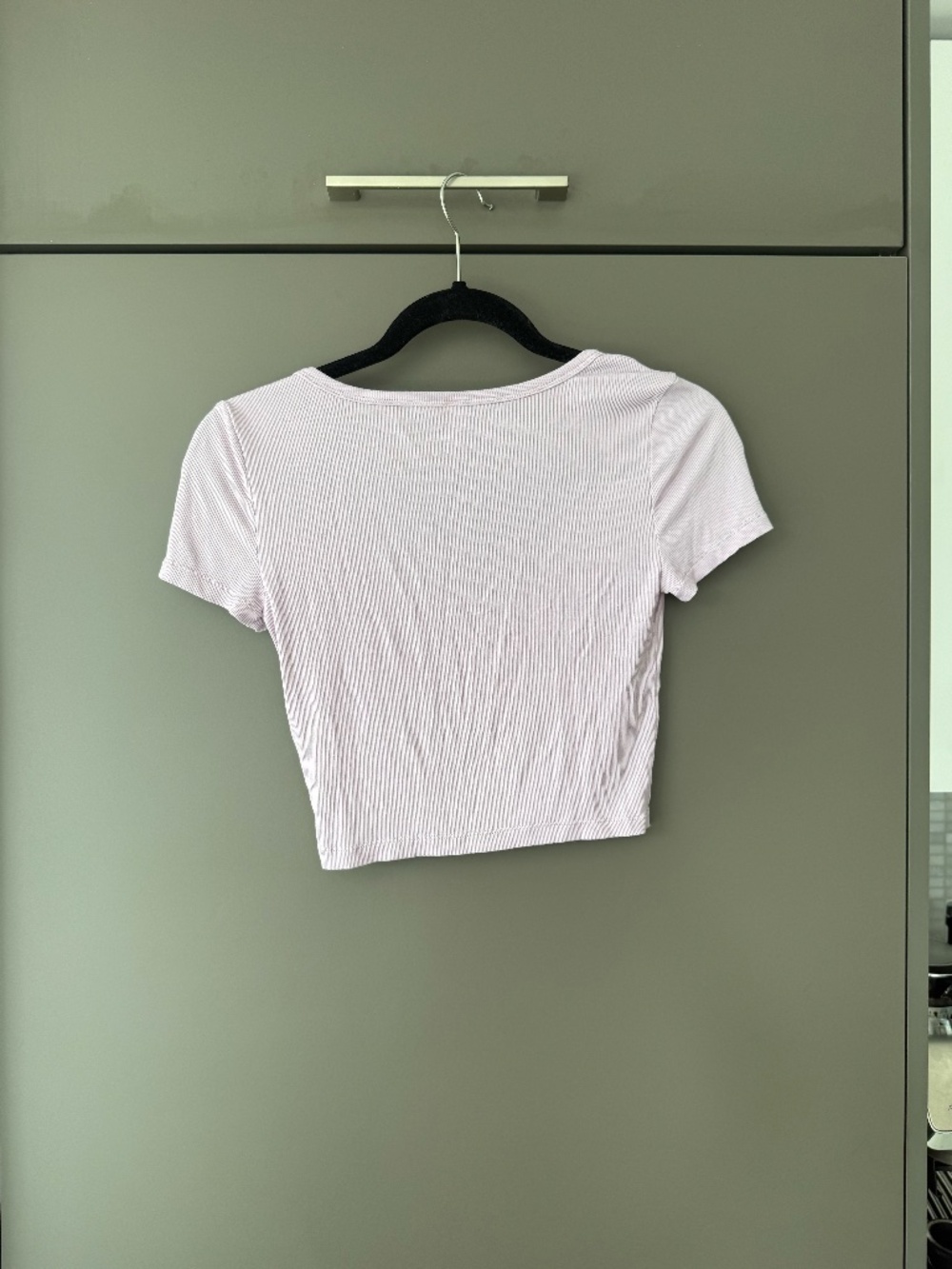 Aritzia Sunday Best Holly Crop Top Purple Size S LIKE NEW - Picture 8 of 10